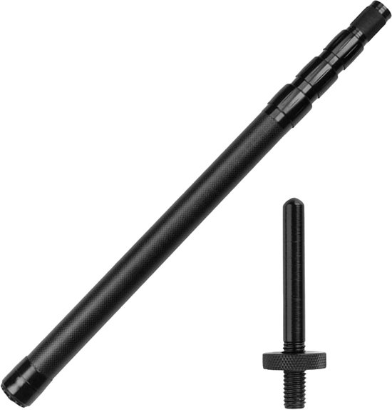 Telescoopstangen Zeil - Luifel Stokken - Kamperen Buiten - Sterk Koolstofvezel - 170 cm - Zwart
