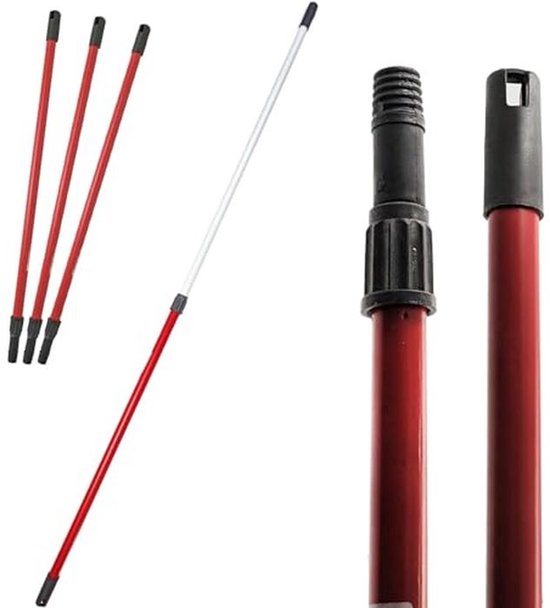 Telescoopsteel voor Bezem - Uittrekbare Handgreep van 77-150 cm van Merkloos	