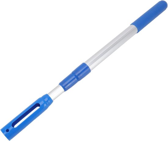 Telescoopsteel Zwembad - Verstelbare Paal - Zwembad Onderhoud - Aluminium Constructie - 113 cm - Zilver