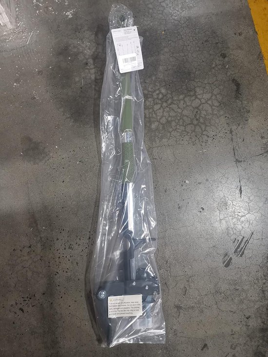 Telescopic D-Handle Weeder Puller - Stainless Steel Tool with 4 Claws and Base Plate - 9.9-1.2m Length - Green van T