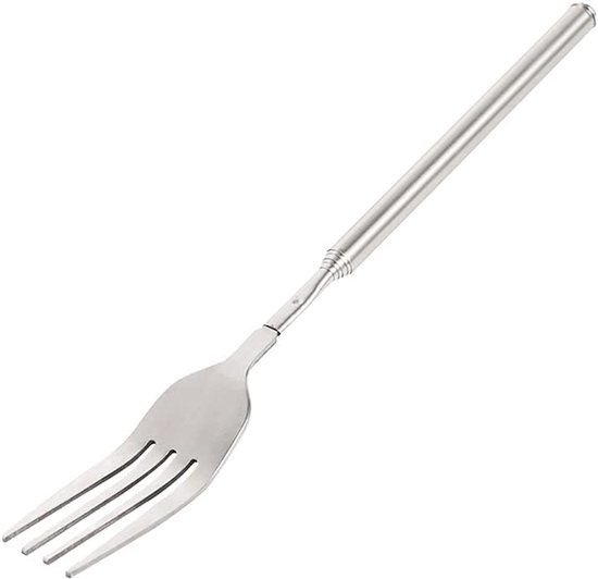 Telescopic Fork, Extendable Fork, Barbecue Fork, Long Fork Cutlery, Stainless Steel Forks for Barbecue Dining Fruit Dessert (22.1~64.5cm) van Merkloos	