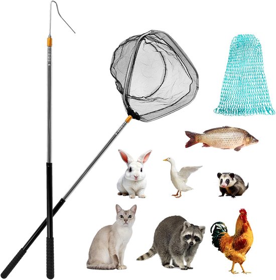 Telescopisch Dieren Vangnet met Verstelbare Hengel van Merkloos	
