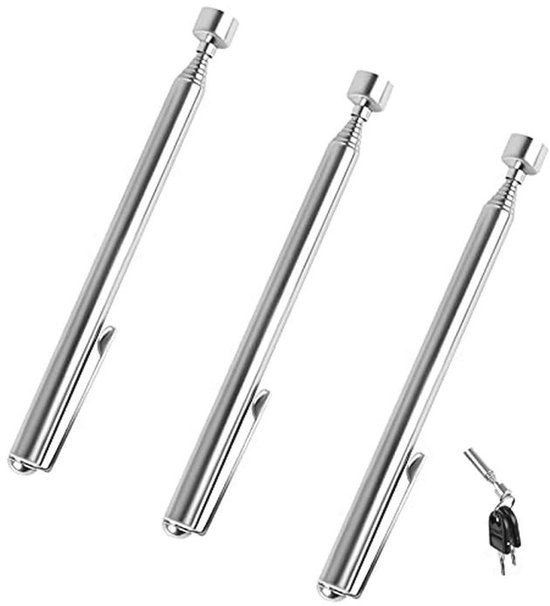 Telescopisch pick-up gereedschap met magneet - Uitschuifbare handheld tool tot 64 cm voor ouderen en zwangere vrouwen van Merkloos	