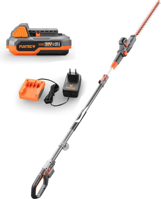 Telescopische accu heggenschaar - FUXTEC FX-E1HH20 - 20V 25cm blad - Set 2Ah accu en 1A lader van FUXTEC