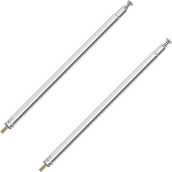 Telescopische Antenne 2-Pack M3 - 7 Secties voor AM FM Radio, TV, RC Auto, Vliegtuig en Afstandsbediening - Uittrekbare Lengte 730mm van Digicharge