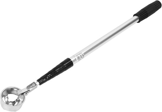 Telescopische Bal Retriever - Ballengrijper - Golf Ballen Vinden - Verstelbare Lengte - 203 cm - Zilver