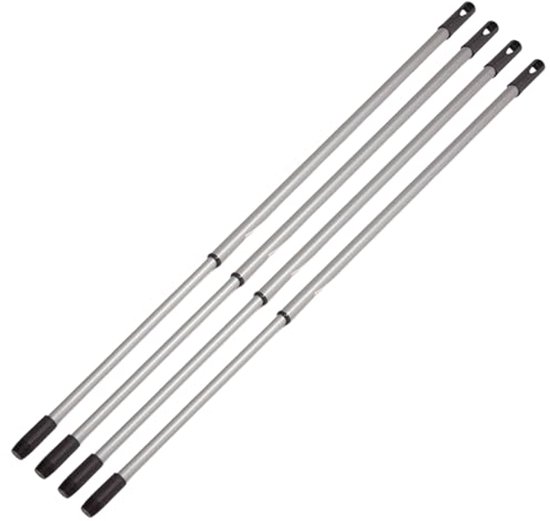 Telescopische bezemsteel 79-130 cm - Universele reserveonderdeel voor bezem met schroefdraad van Justcomfy.