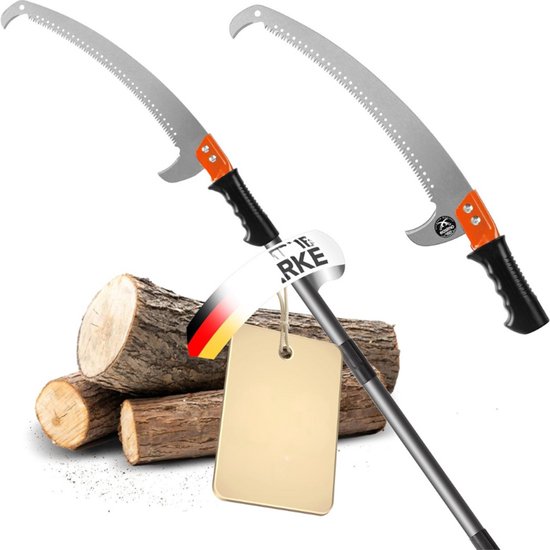 Telescopische Boomzaag Met Uitschuifbare Steel – Verstelbaar Tot 2.3 Meter – Boomzaag – Boomschaar – Boomverzorger van Merkloos	