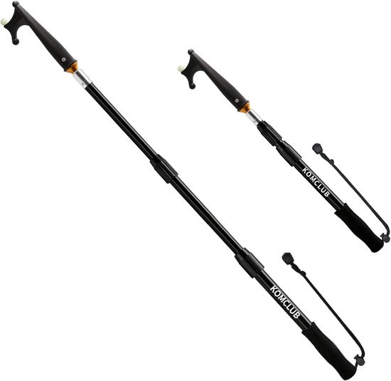 Telescopische bootshaken glasvezel aluminium lichtgevend roestbestendig duurzaam sterk 65-120 cm