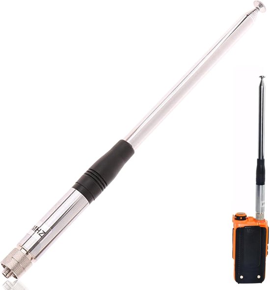 Telescopische CB Antenne - Draagbare Uitzending - Radio Communicatie - Verstelbare Lengte - 23cm tot 1.3m