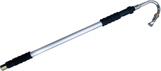 Telescopische Dakgootreiniger - Gootreiniger Telescoop - Dakgoten Schoonmaken - Verstelbare Arm - 1.7 Meter - Zilver