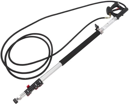 Telescopische drukreiniger staaf - verlengbare hogedrukreiniger voor soffits, dakgoten en daken . van Merkloos	