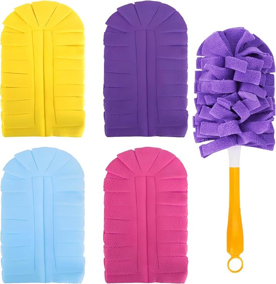 Telescopische Duster - Wasbare Dust Magnet - Telescopische Stok voor het Schoonmaken van Auto - Computer - Airconditioning - TV en Andere Apparaten van Merkloos	