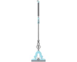 Telescopische Dweil - Vloerreiniger - Efficiënt Vloeren Schoonmaken - Uitschuifbare Handgreep - 141 cm - Blauw