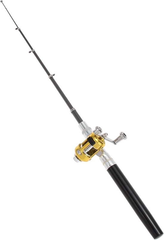 Telescopische hengel - Pocket vishengel - Vissen altijd en overal - Ultralicht en duurzaam - 95 cm uitgeschoven - Multicolor
