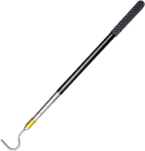 Telescopische Hengel van 150 cm met Haken voor Zonnescherm, Boot, Luifel en Motorhome - Lichtgewicht en Duurzaam Accessoire voor Buitensport
