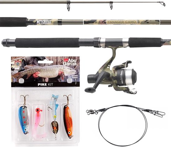 Telescopische Hengelset voor Forel en Baars - Complete Set met Aas en Koord van Merkloos	