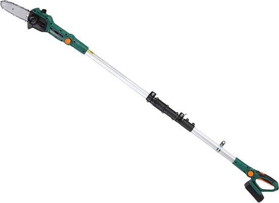 Telescopische kettingzaag - Draadloos - 3 meter - Met accu - Heggenschaar - Snoeischaar - Takkenschaar - Op steel van Merkloos	