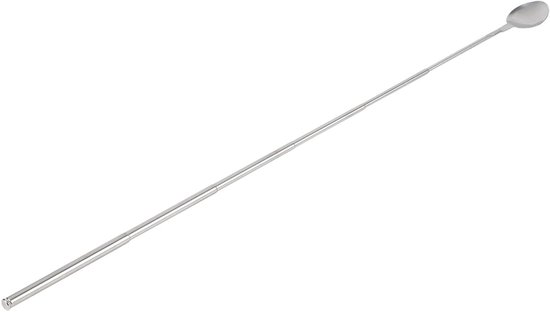 Telescopische Lepel - Roestvrijstaal Lepel - Serveren op afstand - Verstelbare steel - 62 cm - Zilverkleurig
