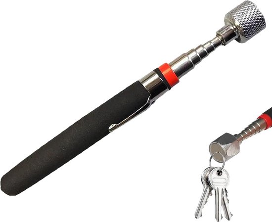 Telescopische magneetstaaf tot 7 kg 78 cm - Uittrekbare magneethever voor het oppakken van kleine metalen voorwerpen van VONROC