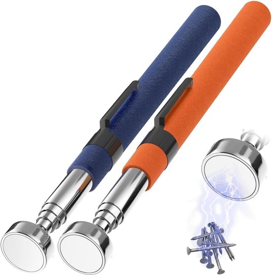Telescopische Magnetische Opraapstok (2 stuks) - 72 cm Bereik - 3,6 kg Hefkracht