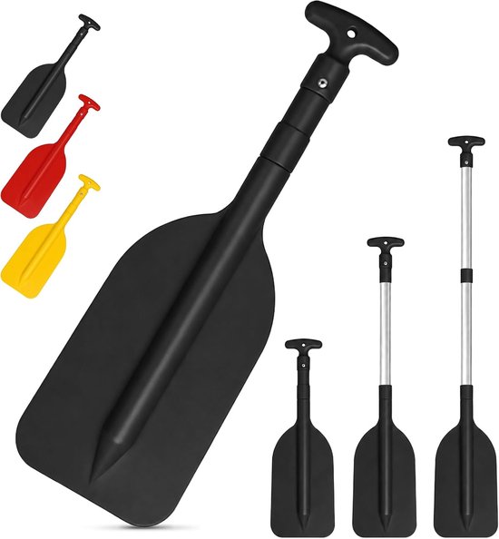 Telescopische Peddel - Verstelbare Remo - Water Sporten - Uitschuifbaar Ontwerp - 54-109 cm - Zwart