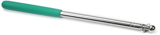 Telescopische Pointer - Uitschuifbare Staf - Klas Presentatie - Zacht Vilten Tip - Tot 1.2 Meter - Groen