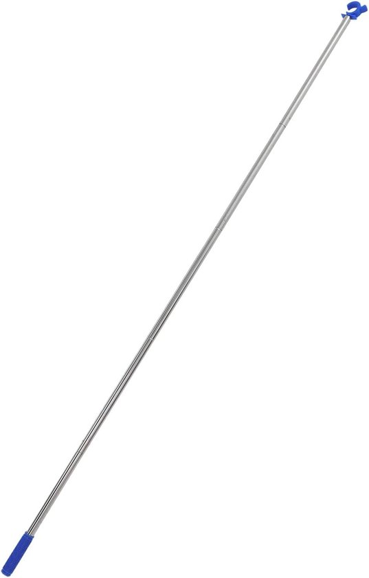 Telescopische raamopener - Raamstok Haak - Hoge ramen openen - Verstelbaar tot 188 cm - 188 cm - Grijs