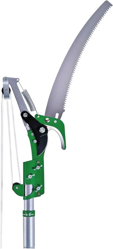 Telescopische Snoeischaar - Takkenknipper Hoge Takken - Hoge Takken Snoeien - Uitschuifbaar Handvat - Tot 2.5 Meter - Groen