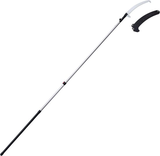 Telescopische Snoeizaag met Gebogen Hoge Kwaliteit SK4 Koolstofstaal Zaagblad van Merkloos	