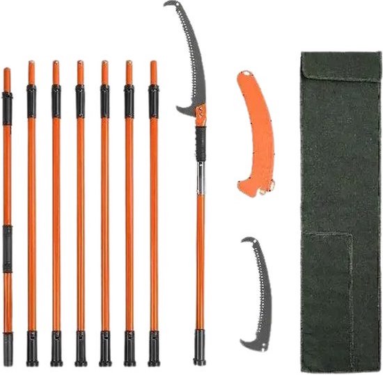 Telescopische snoeizaag PRO - Stokzaag - Heggenschaar - Handzaag - Tuingereedschap van T