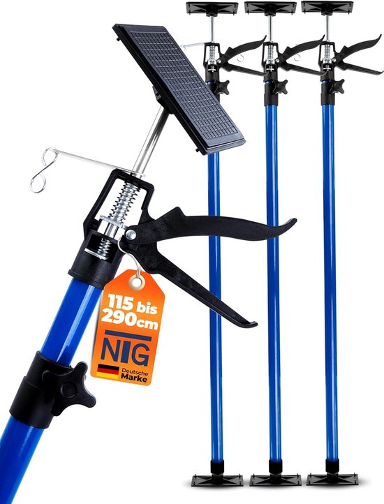 Telescopische Spanstang met Eén Hand Bediening voor Montage tot 290 cm van Merkloos	