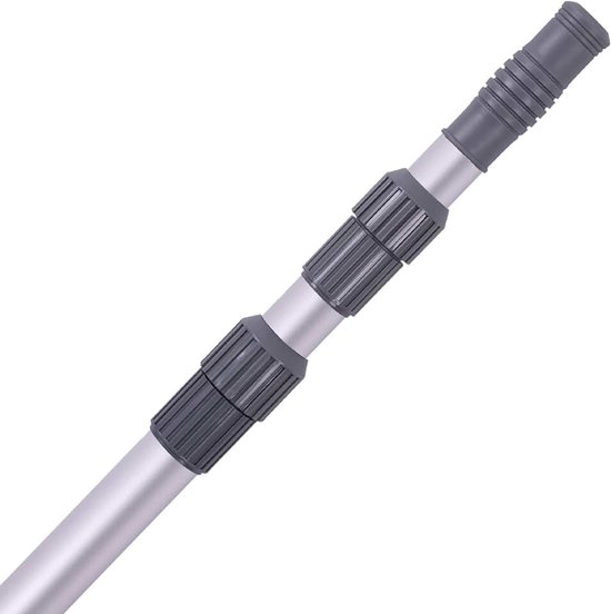 Telescopische stang 3,6 m aluminium, voor skimmer, borstel, zuigkop | Professionele kwaliteit, roestbestendig, verdikte aluminium wand, voor schepnet, borstel en zuigkop, voor zwembadreiniging