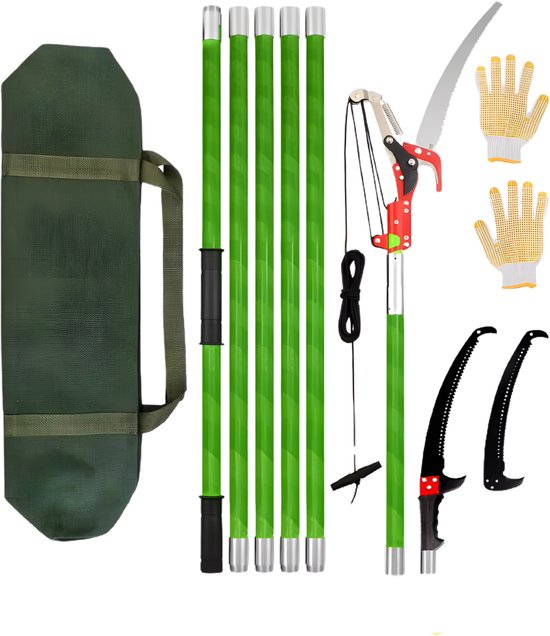 Telescopische takkenzaag - Takkenschaar - Snoeizaag - 6 meter - Verstelbare lengte - Voor tuin van Merkloos	