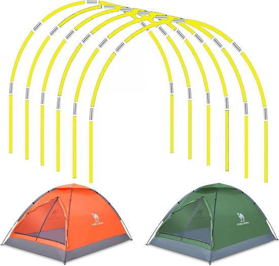 Telescopische Tentstokken - Vervangingsset Aluminium voor Tenten en Kassen - 17 Inch