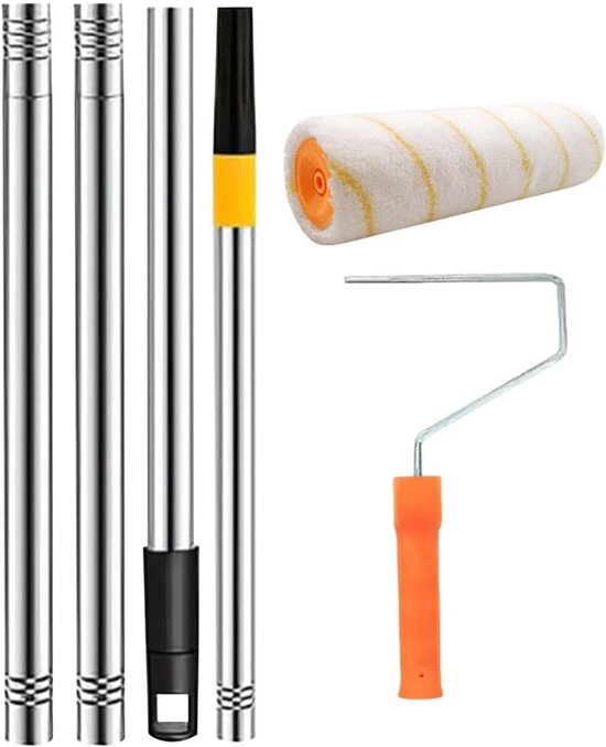 Telescopische Verfpaal - Uitschuifbare Stok - Schilderen op Hoogte - Verstelbare Lengte - Tot 1.2 Meter van Merkloos	
