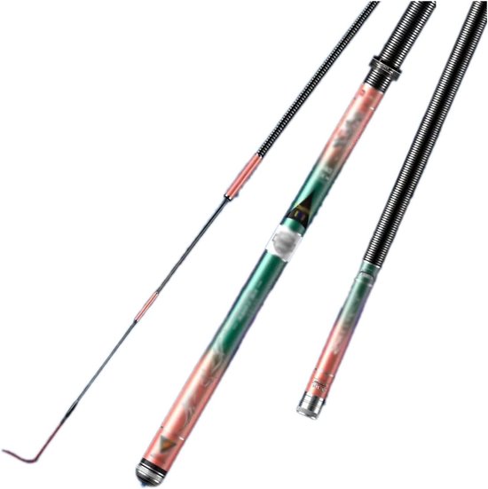 Telescopische Vishengel - Inklapbare Hengel - Reis Vissen - Koolstofvezel Constructie - 7.2 Meter van Merkloos	