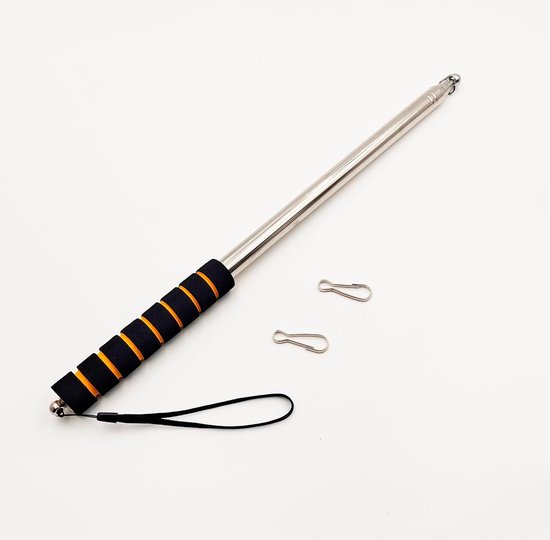 Telescopische Vlaggenstang RVS 4 Meter Uitschuifbaar van Merkloos	