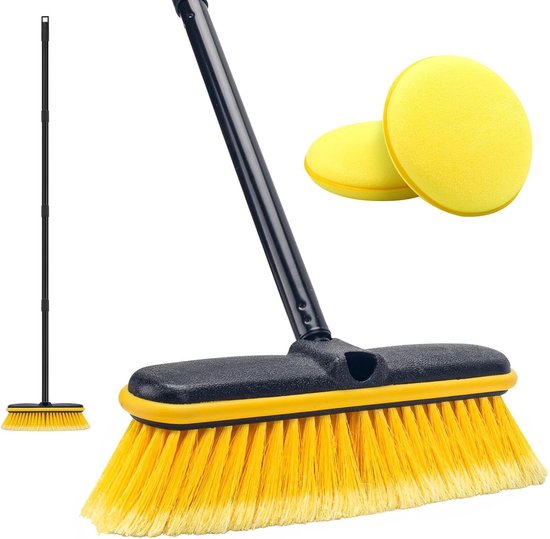 Telescopische Wasborstel met Zachte Haaren voor Auto, Caravan en Boot van Merkloos	