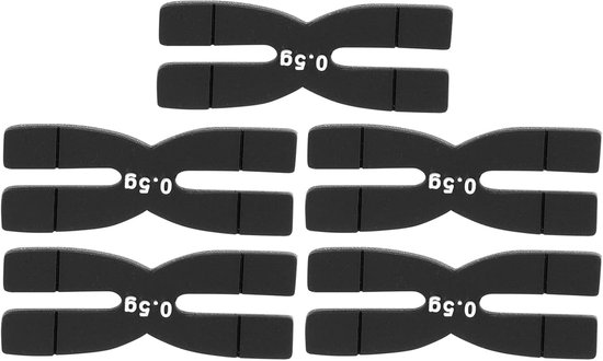 Tennisracket Gewogen Tapes - Siliconen Gewogen Tapes - Silicone Powerti 5Pcs 0.5G Tennis Badminton Racket Gewicht Balans Strips - Siliconen Gewicht Balan Strips van Merkloos	