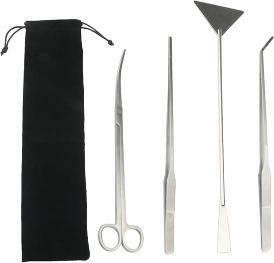 Terrarium Gereedschap - Aquarium Set - Planten Snoeien - Roestvrij Staal - 30 cm Set - Zilver