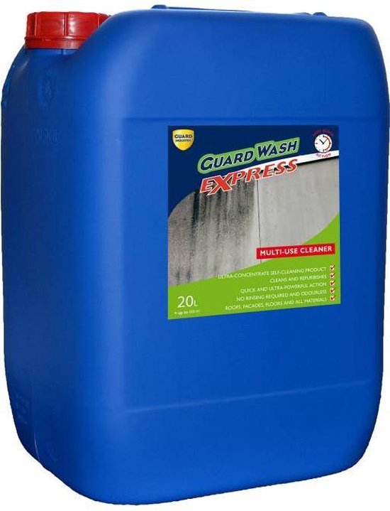 Terras en gevelreiniger voor natuursteen, hout, crepi - Geconcentreerd - Guardwash Express 20L