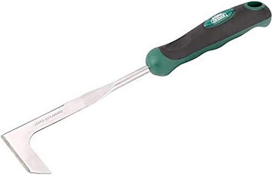 Terrasonkruidjater - Onkruidsteker - Onkruid Verwijderen - Softgrip handvat - 32 cm - Zilverkleurig van Merkloos	