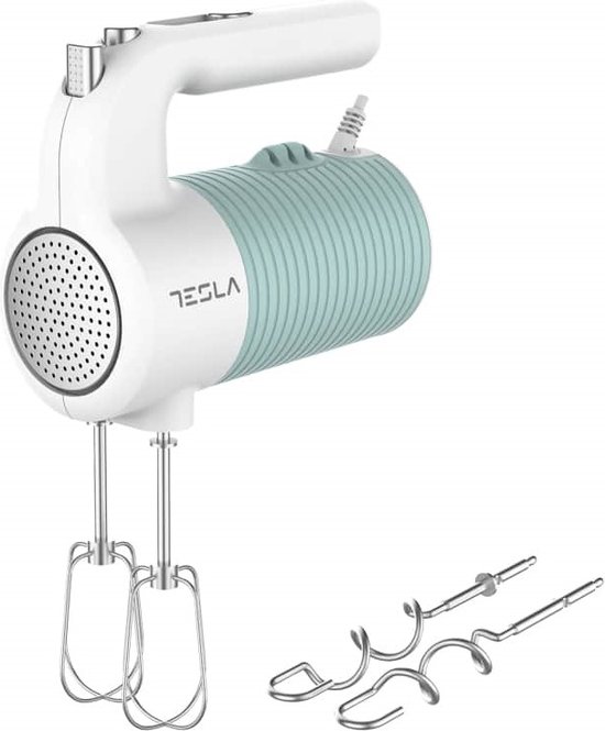 Tesla MX510BWS - Handmixer - Retro - 350W - Blauw / Wit van Tesla