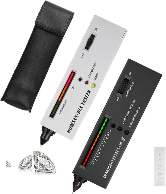 Tester Pen voor Diamanten - Hoge Nauwkeurigheid - Professionele Juwelen Diamantselector II - Testgereedschap voor Diamanten, Saffieren, Robijnen, Kristallen, Agaat van Merkloos	
