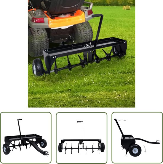 The Living Store Gazonbeluchter Zitmaaier - 102 cm - 24 kernpunten van VidaXL