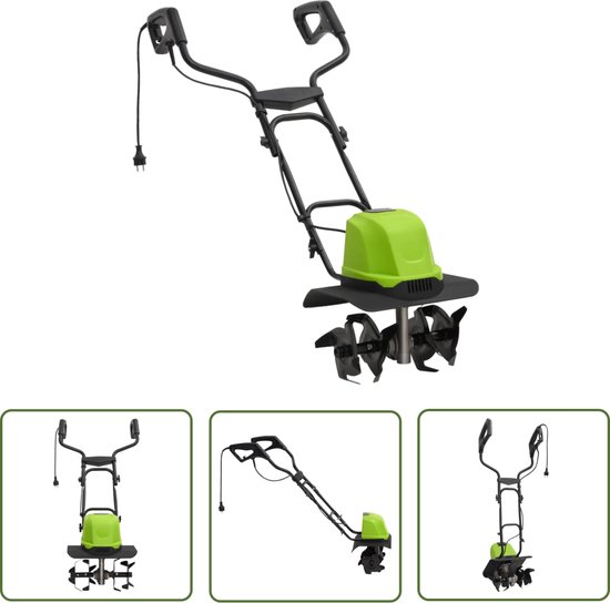 The Living Store Tuinfrees met 4 messen elektrisch 800 W - Tuinfrees - Elektrisch Frezen - Bodemverbeteraar - Tuinonderhoud - Grasmaaier Alternatief van Merkloos	