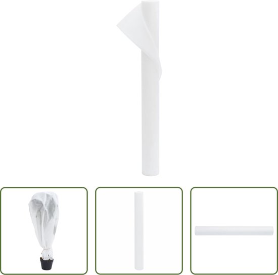 The Living Store Vliesdoek Planten - Winterbescherming - 10x1.6m - Ademend - Duurzaam van The Living Store