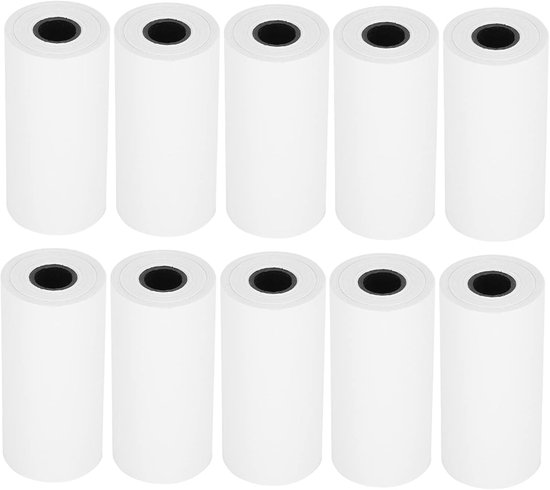 Thermische Rollen 10 Stuks - 55 Mm X 600 Mm - Papierrollen Transparant Warmteklevend Papier voor Mini Thermische Pocketfotoprinter en Fotoprinter Accessoires van Phomemo