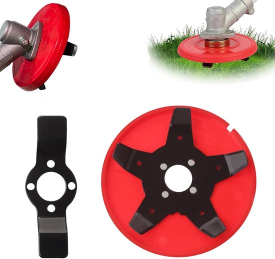 Thijox - 2 stuks onkruidborstel voor bosmaaier, universele onkruidborstel, duurzame metaal, efficiënte accessoires voor tuin, gazon en binnenplaats